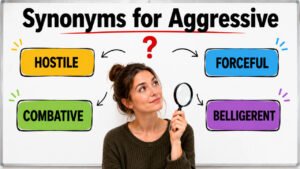 synonyms for aggressive