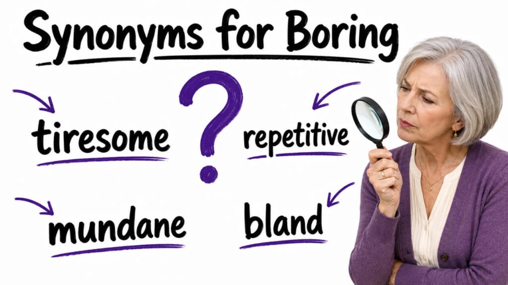 synonyms for boring