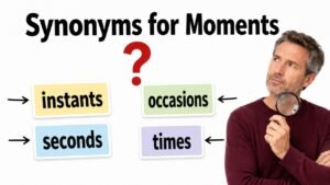 synonyms for moments