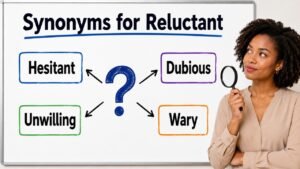 synonyms for reluctant