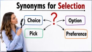 synonyms for selection