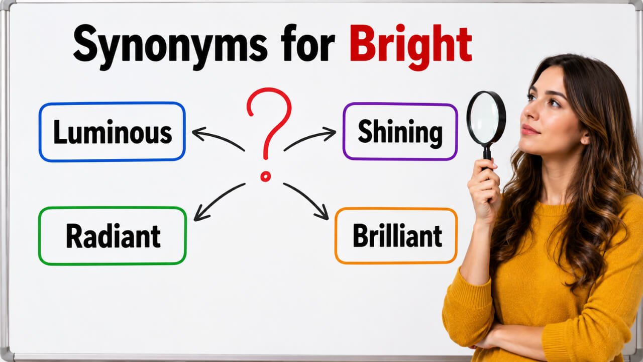 synonyms for bright