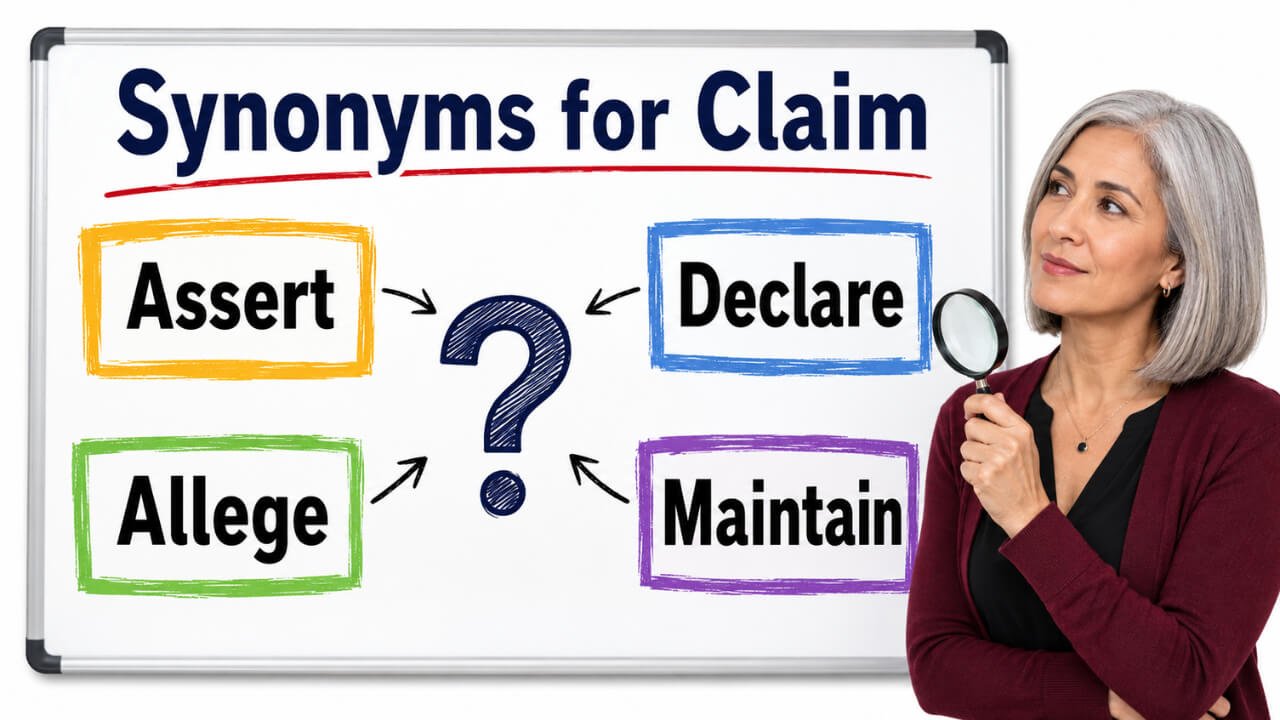 synonyms for claim
