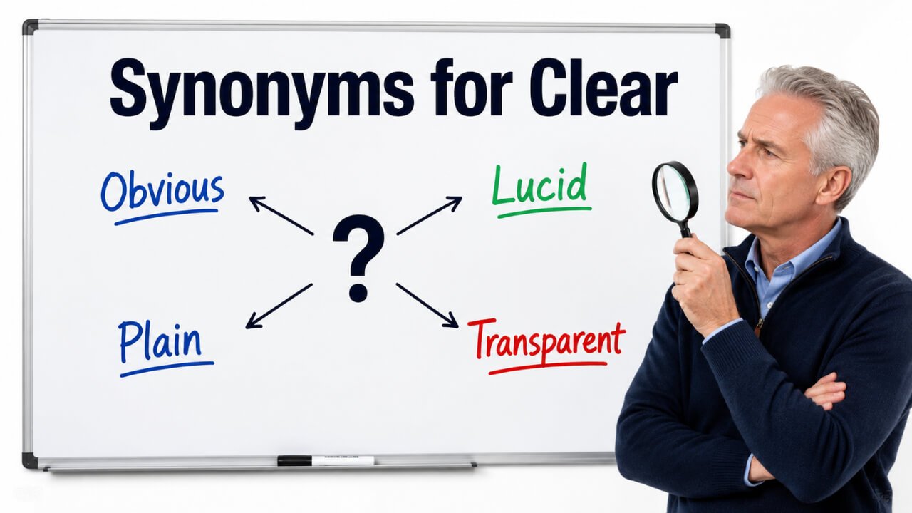 synonyms for clear