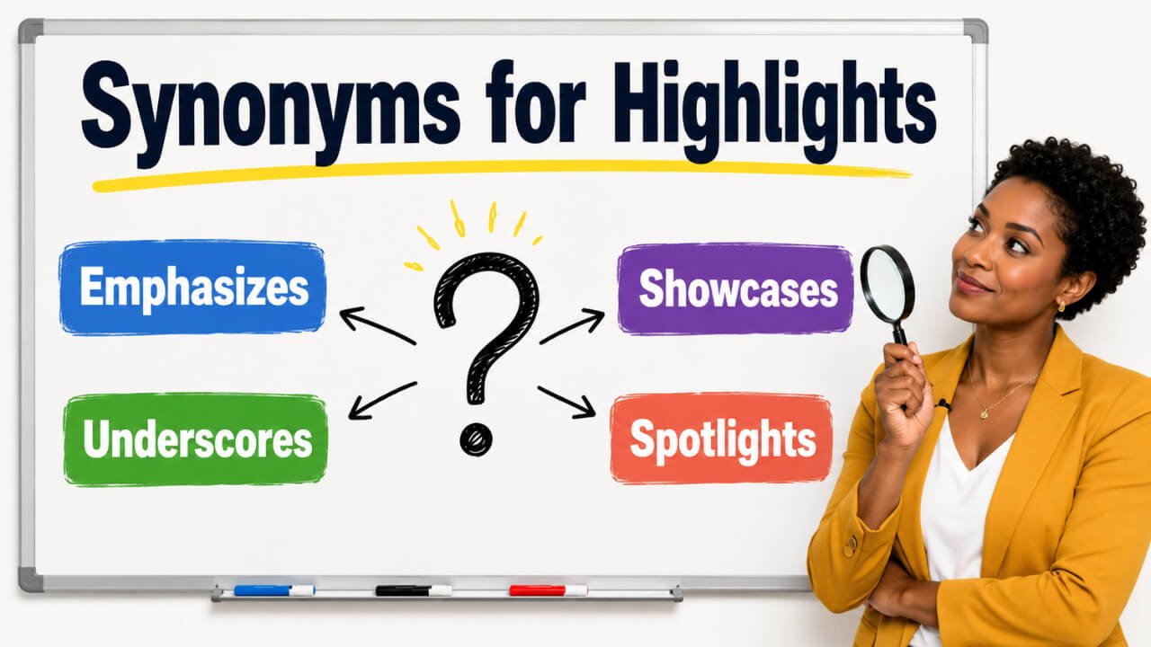 synonyms for highlights