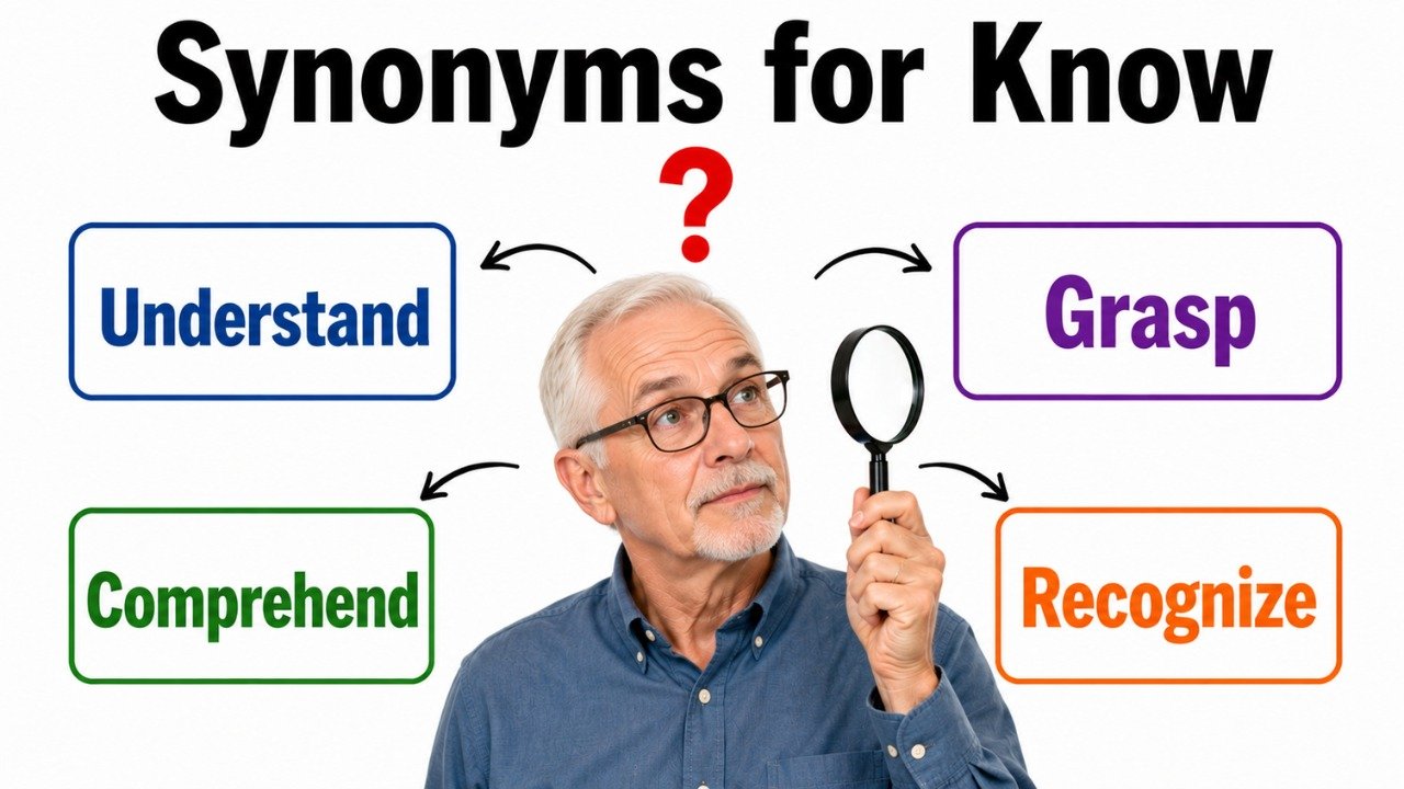 synonyms for know