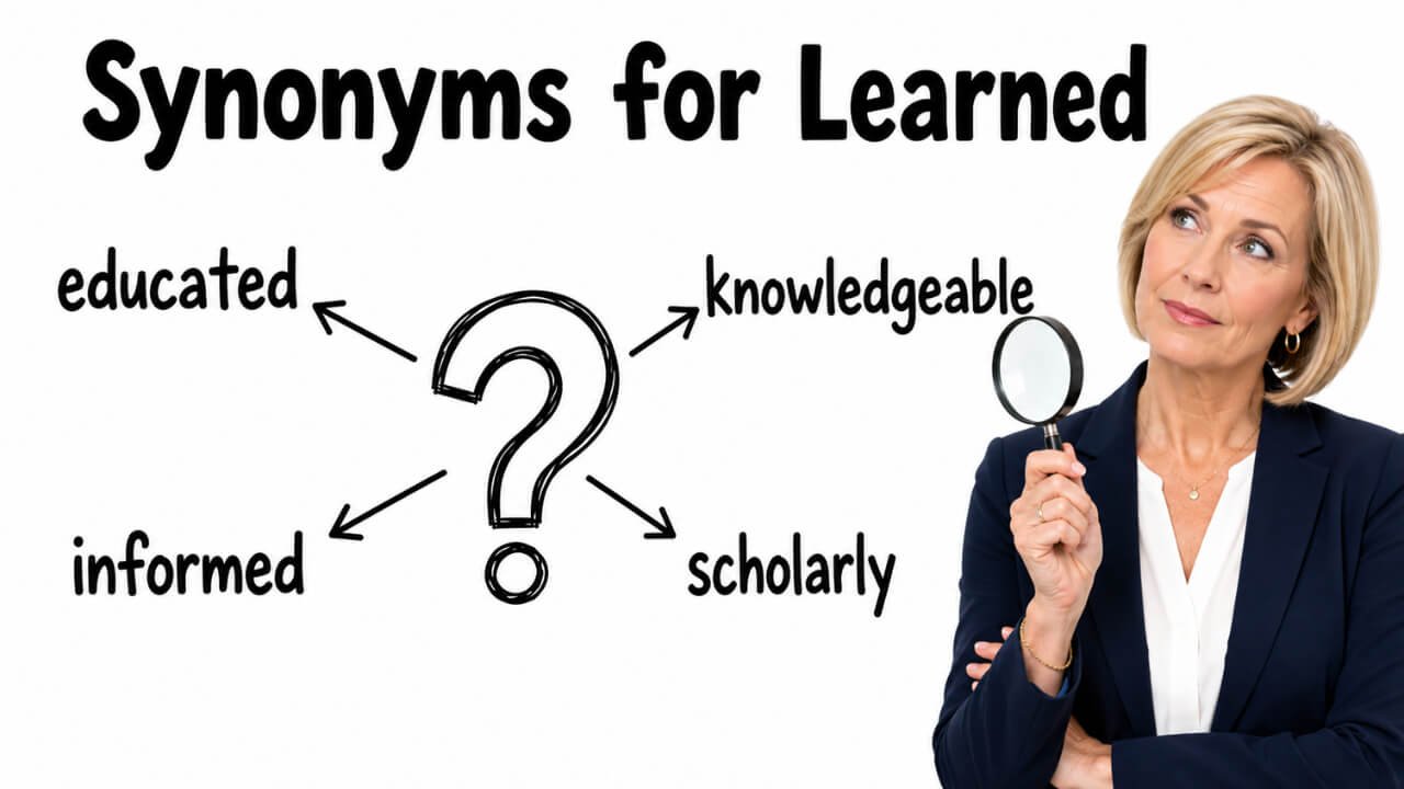 synonyms for learned