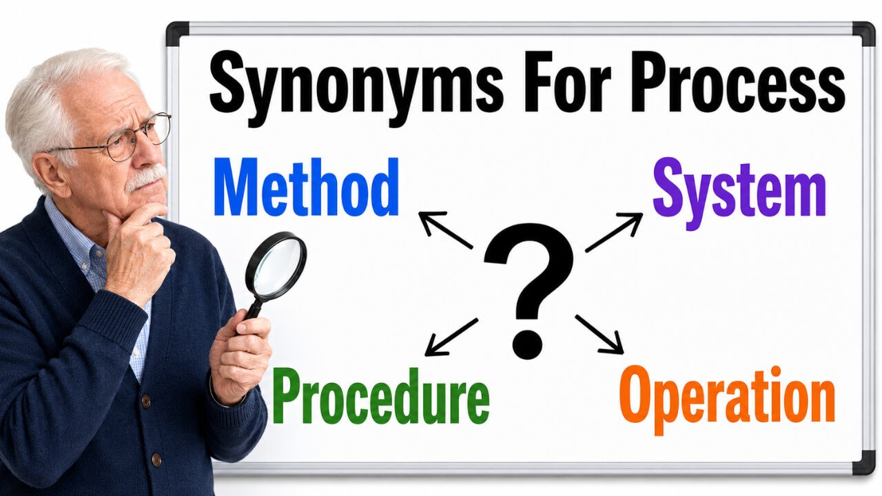 synonyms for process