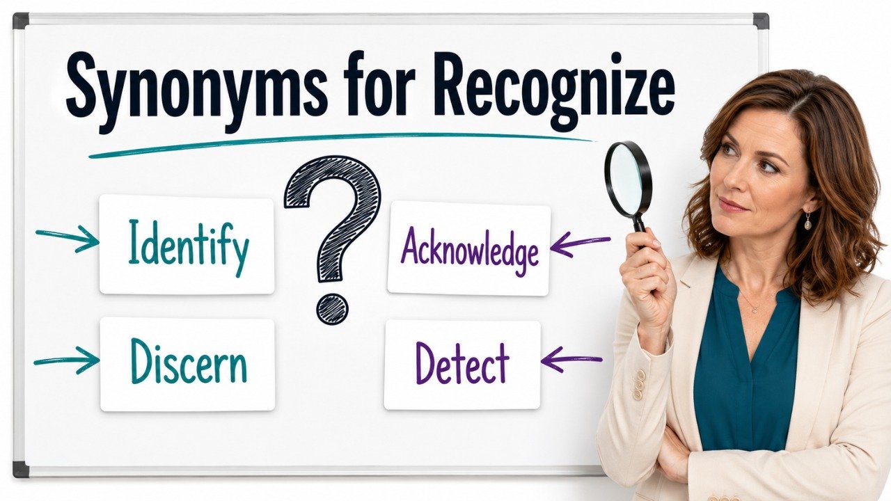 synonyms for recognize