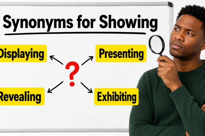 40+ Synonyms for Showing: Usage, Context & Examples