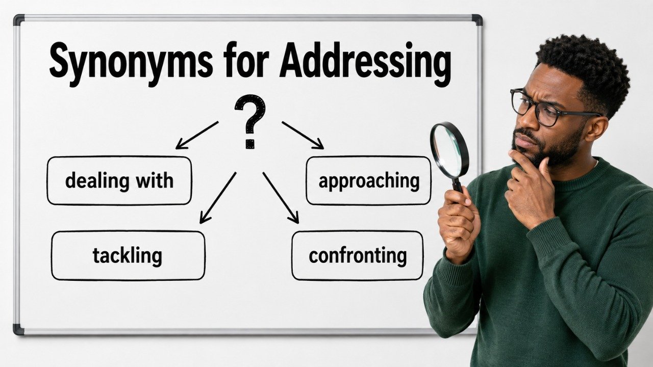 synonyms for addressing