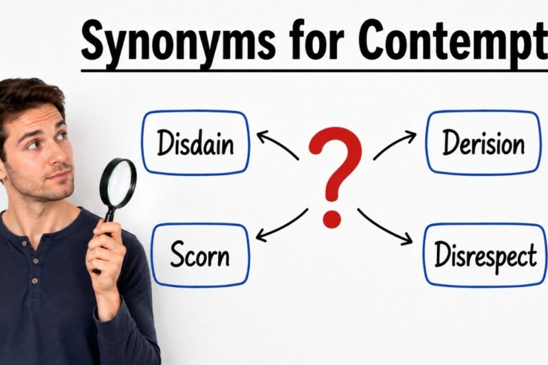 34+ Synonyms for Contempt: Meanings, Uses & Word Choices