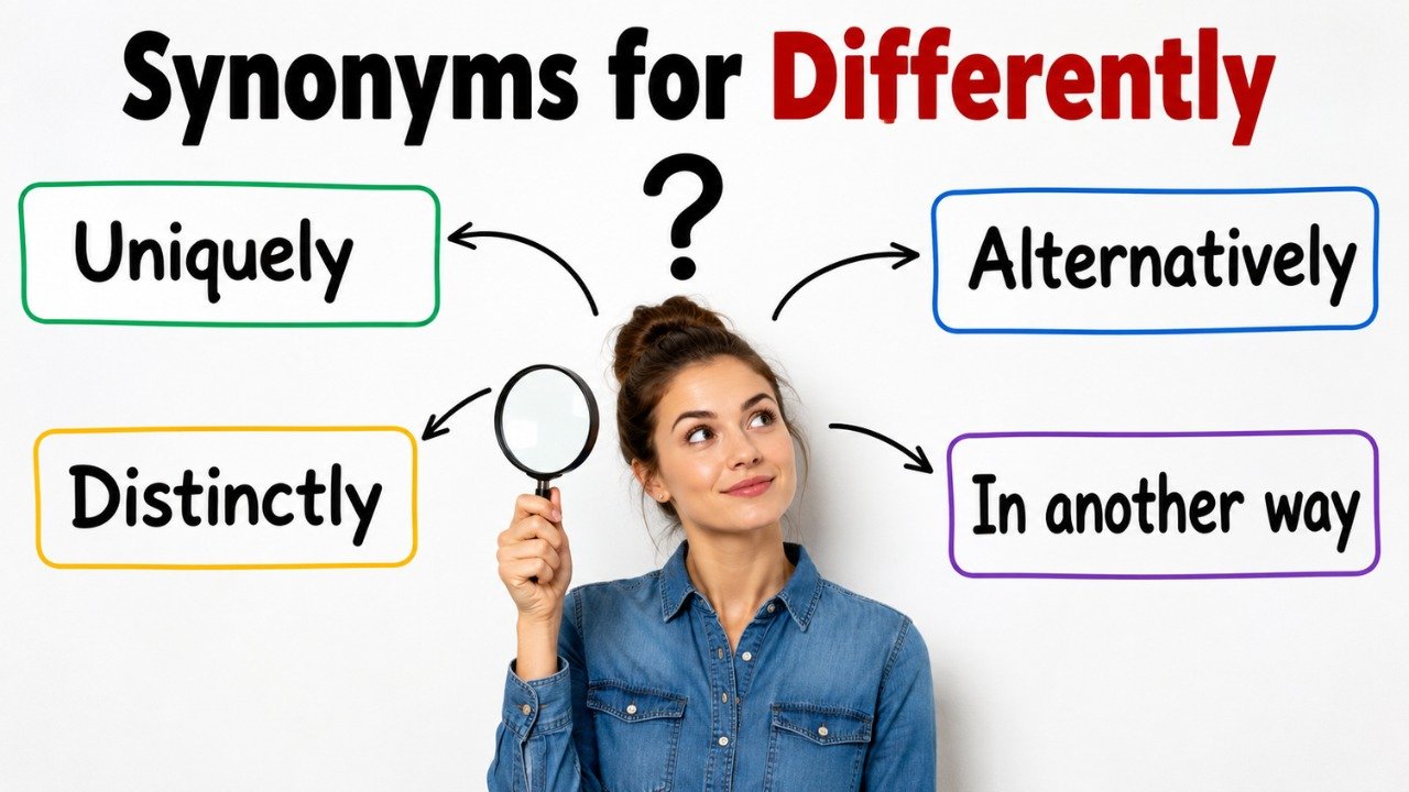 synonyms for differently