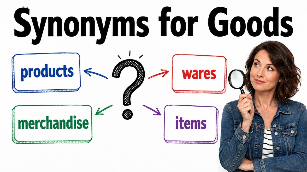 synonyms for goods