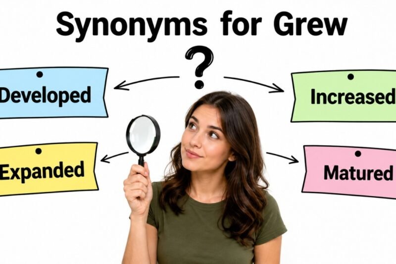 44+ Synonyms for Grew: Meanings, Uses & Word Choices