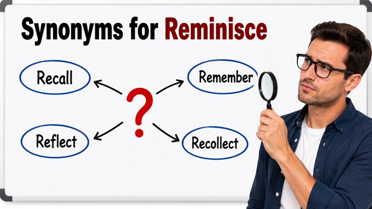 synonyms for reminisce