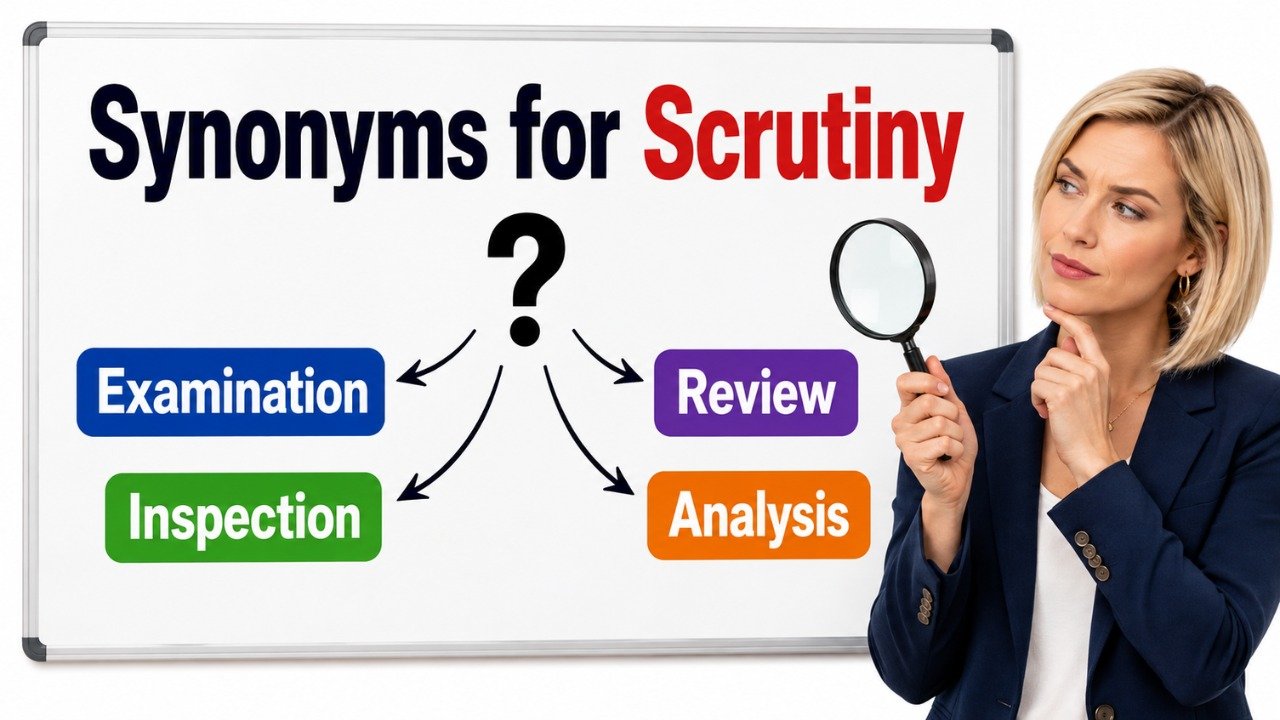 synonyms for scrutiny
