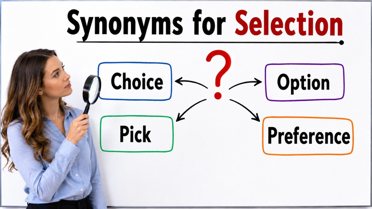 synonyms for selection