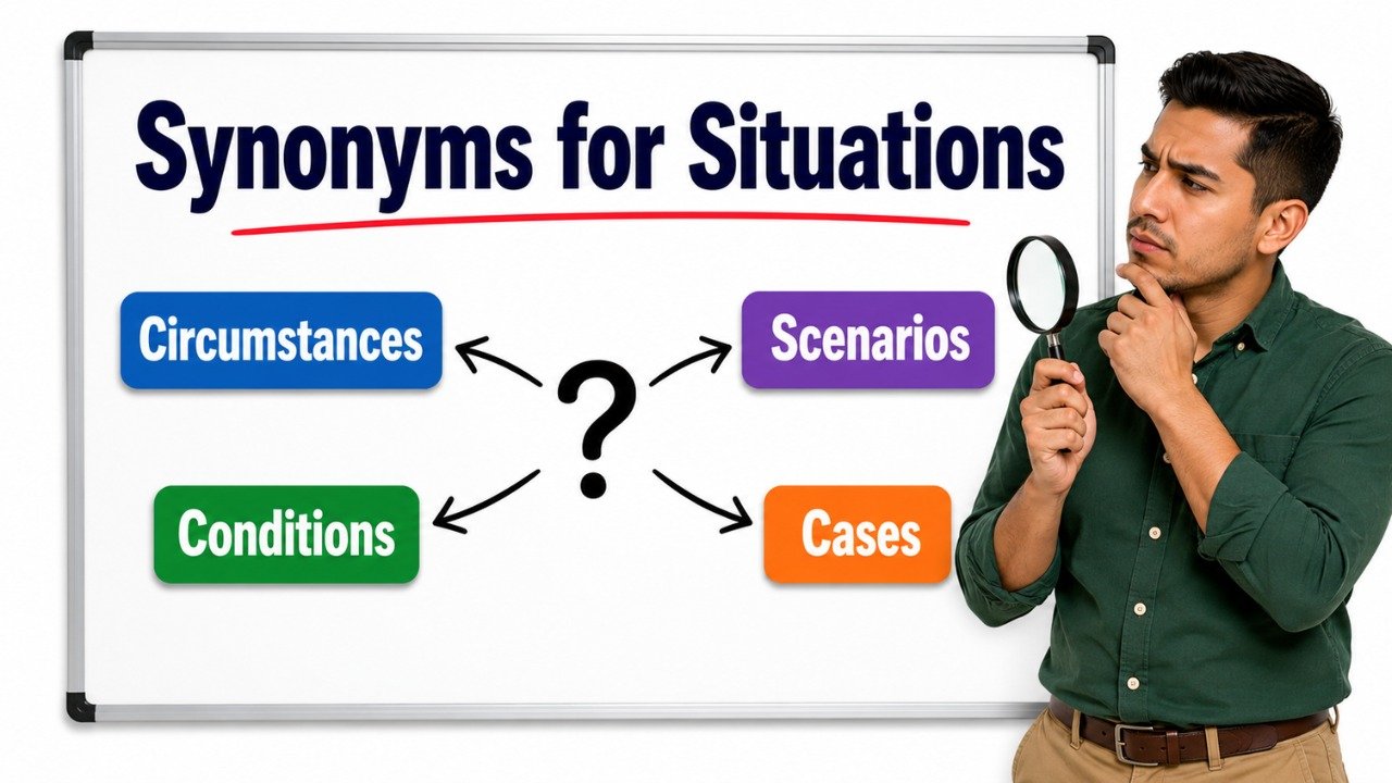 synonyms for situations