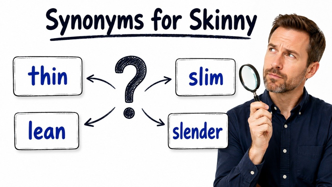 synonyms for skinny