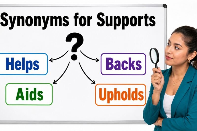 45+ Synonyms for Supports: Strong Word Choices & Examples