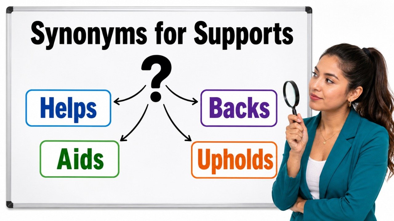 synonyms for supports