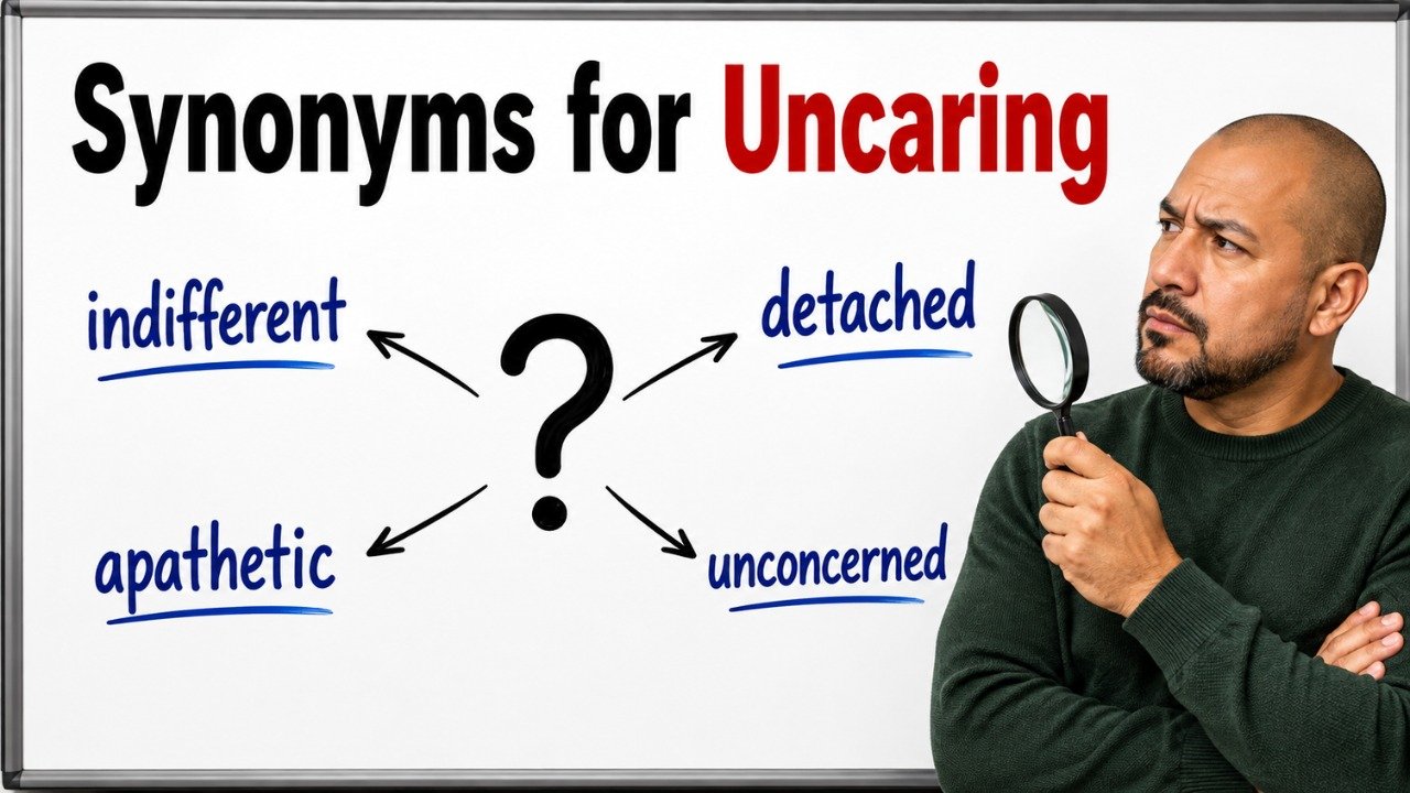 synonyms for uncaring