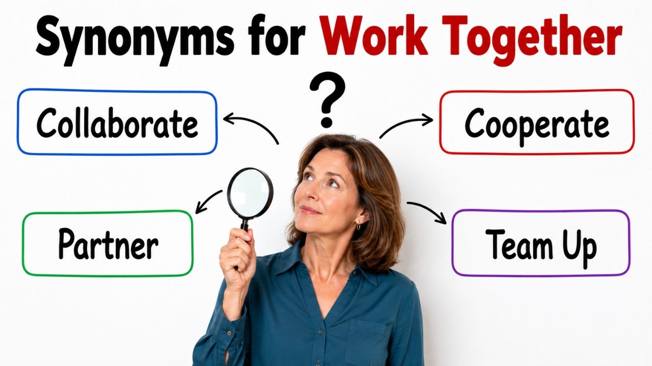 synonyms for work together
